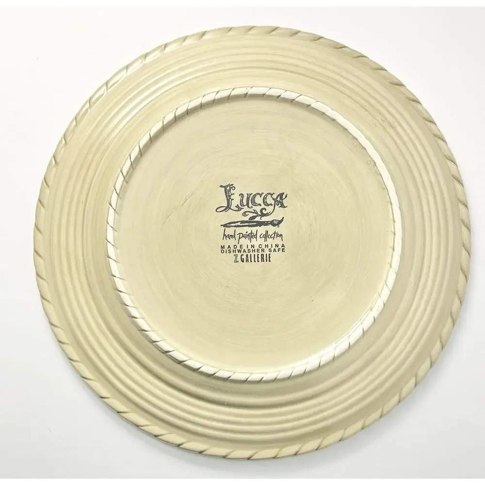 Z Gallerie & Tabletops Unlimited “Lucca (Taupe, Beige)” 5 Dinner Plates 11 3/8”